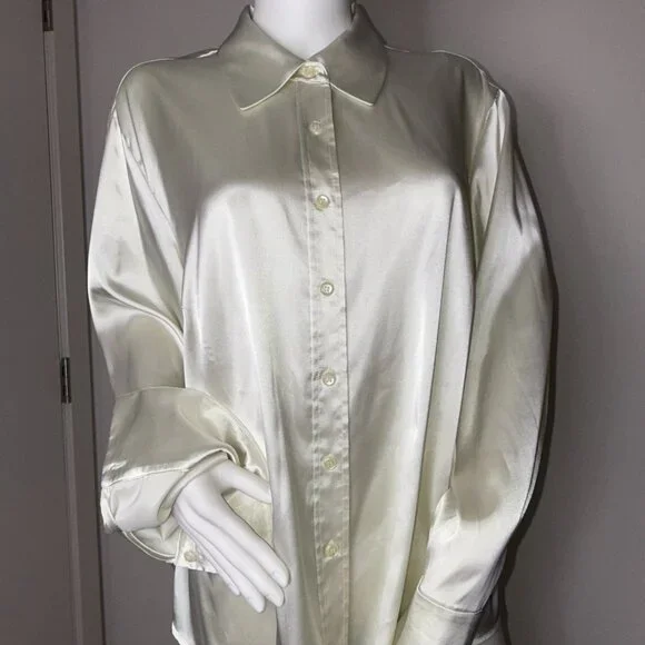 Jones New York white long sleeve blouse Size 18W - Picture 6 of 8